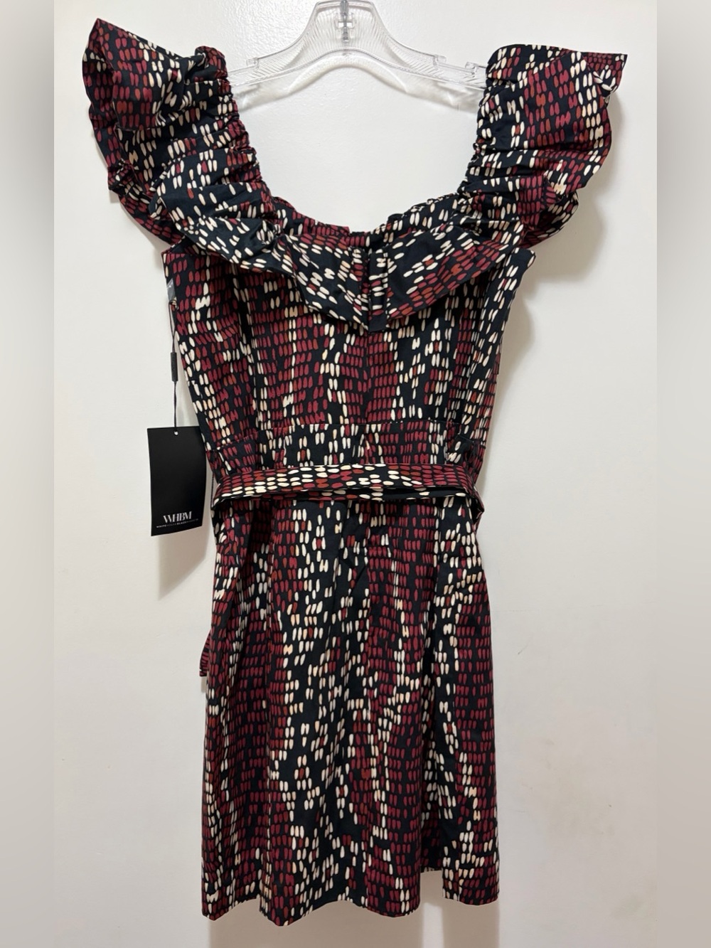 White House Black Market Off-The-Shoulder Poplin Mini Dress Sz.8 NWT - Picture 6 of 7